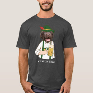 T-shirt Coutume drôle d'amant de bière de chien