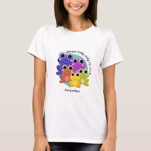 T-shirt Coutume mignonne PLEINEMENT SE REPOSER SUR DIEU Gr