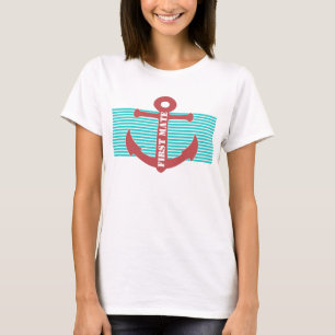 T-shirt Coutume nautique élégante d'Ancre
