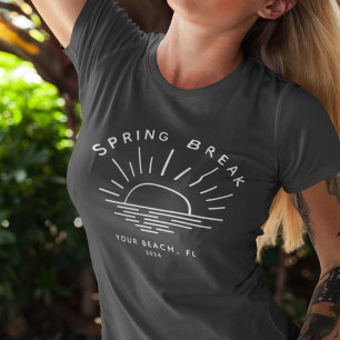 T-shirt Coutume Printemps Pause Été Voyage de petite amie