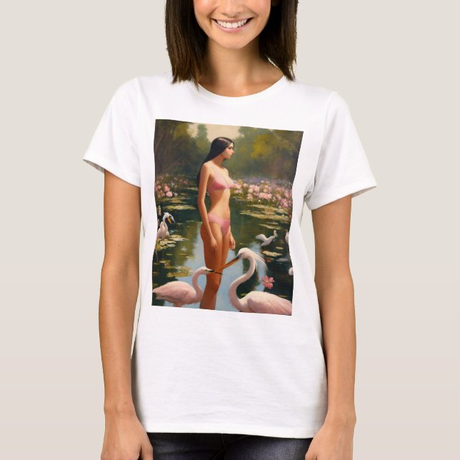 T-shirt Couture de pattes et de pattes (Devant)