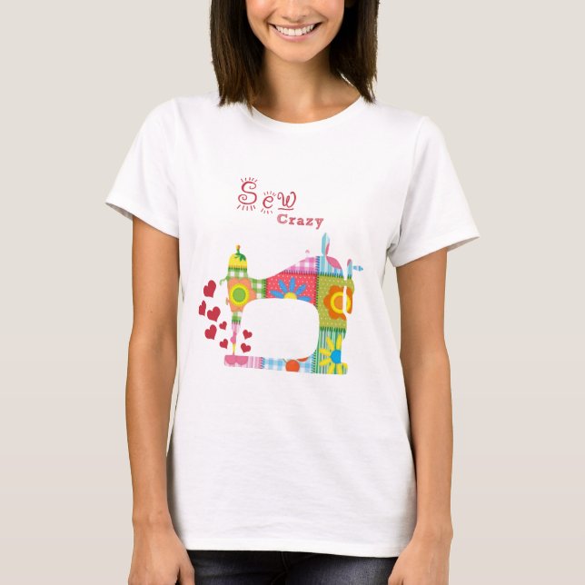T-shirt Couture de surface folle (Devant)