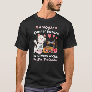 T-shirt Couture et chat