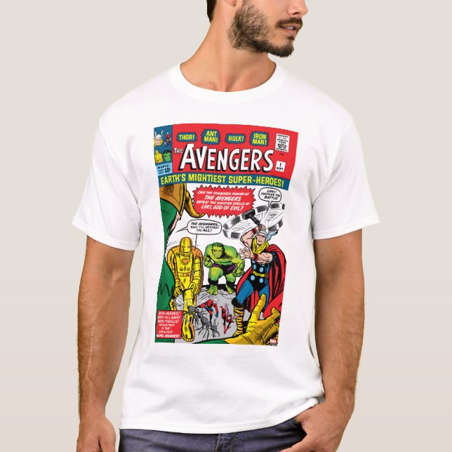 T-shirt Couverture comique des Avengers #1 (Devant)