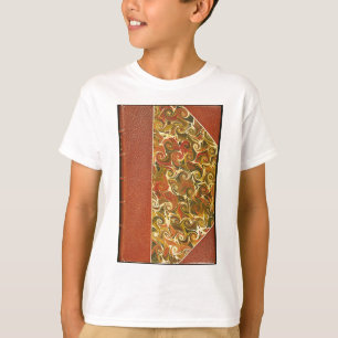 T-shirt Couverture de livre antique, motif de tourbillon o