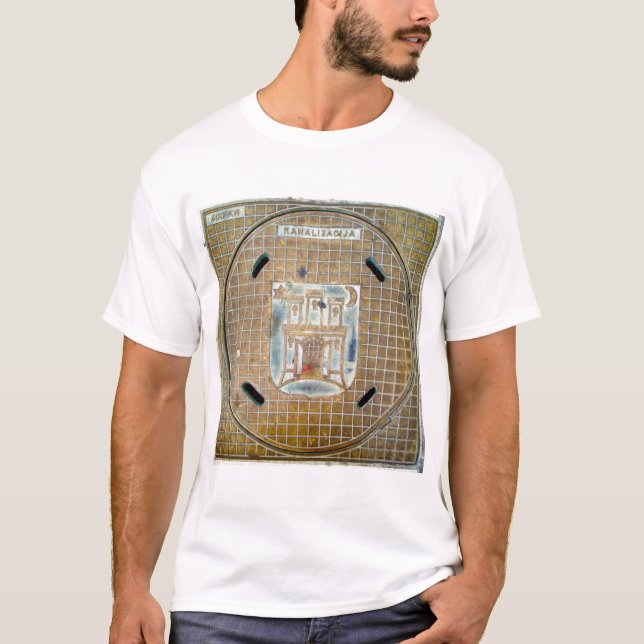 T-shirt Couverture de trou d'homme slovène 2 (Devant)