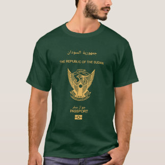 T-shirt Couverture du passeport soudanais