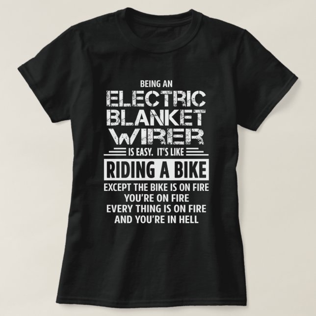 T-shirt Couverture électrique (Design devant)
