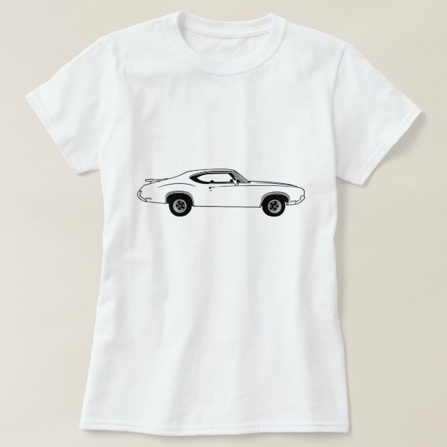 T-SHIRT COUVERTURE OLDSMOBILE 1970 (Design devant)