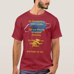 T-shirt Covid Anti-masque