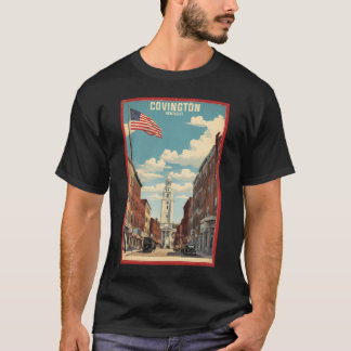 T-shirt Covington Kentucky Usa Vintage voyage Tourisme