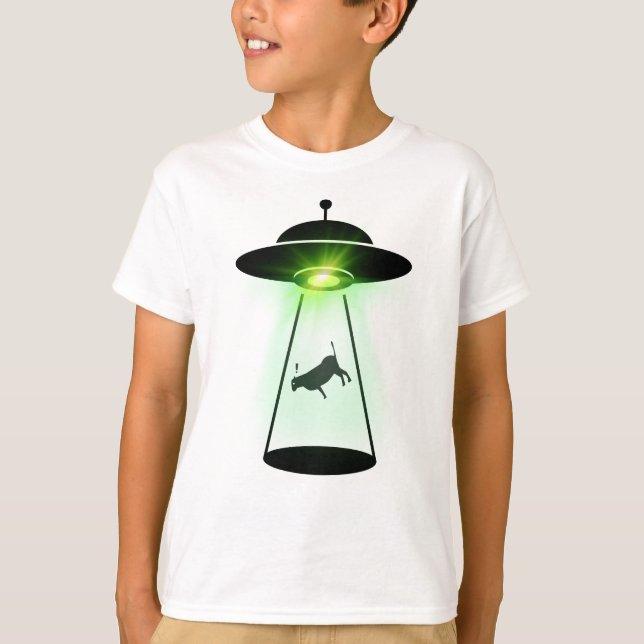 T-shirt Cow Abduction (Devant)
