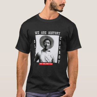 T-shirt Cow-boy noir Bill Pickett Afro-Américain