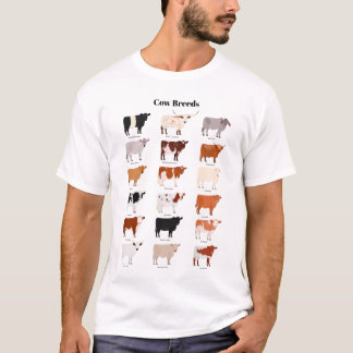 T-shirt cow breeds T