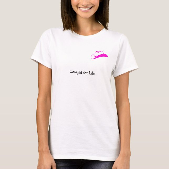 T-shirt Cow-girl pendant la vie (Devant)