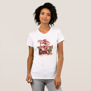 T-shirt Cow-girl vintage Hitchin de rodéo un tour au rod