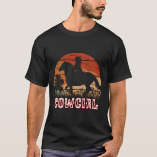 T-shirt Cow Horse Riding Style Rodeo Texas Ranch