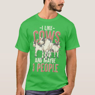 T-shirt Cow Lover Fermier Agricole Amoureux des animaux Ag