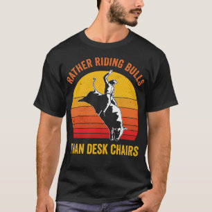T-shirt Cowboy Bull Rider Rodeo Bull Rider Drôle