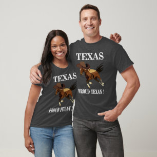 T-shirt Cowboy Casquette Horse Fier Texan Texas
