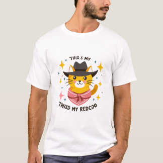 T-shirt Cowboy Cat Cuteness 2024 | chat classique