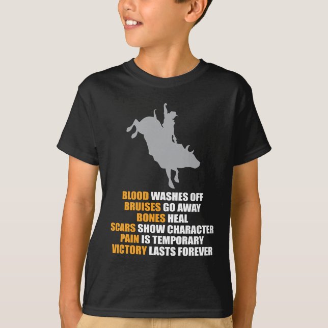T-shirt Cowboy de cavalier de ranch du Texas de rodéo (Devant)