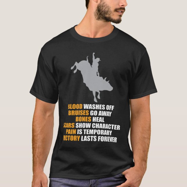 T-shirt Cowboy de cavalier de ranch du Texas de rodéo (Devant)