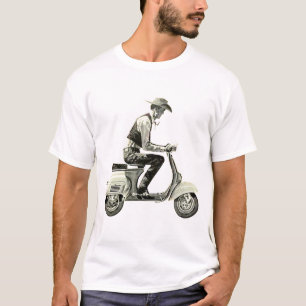 T-shirt Cowboy de scooter