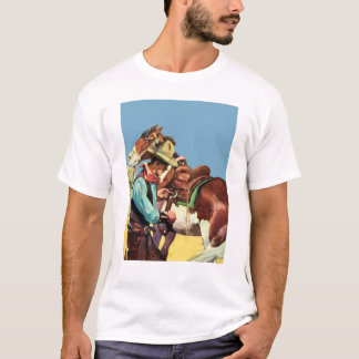 T-shirt Cowboy et selle