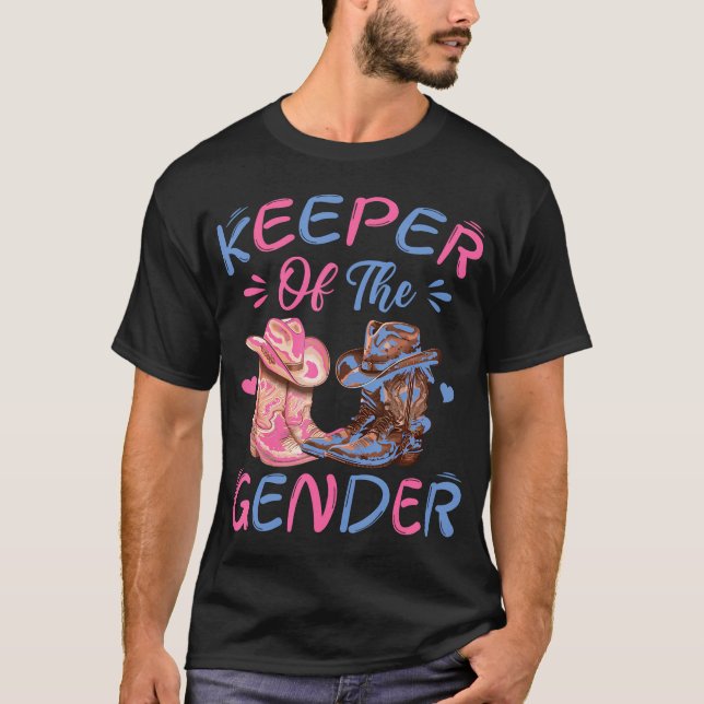 T-shirt Cowboy Gardien Occidental De La Femme Cowboy De Ge (Devant)