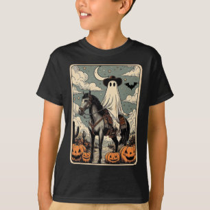 T-shirt Cowboy Ghost Riding Horse Funny Tarot Card Hallowe