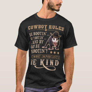 T-shirt Cowboy Règles Viral Trending Meme Drôle Rootin Too