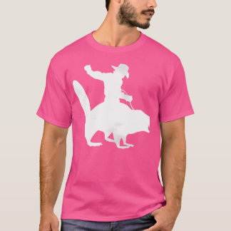 T-shirt Cowboy Riding A Beaver Distressed