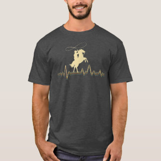 T-shirt Cowboy Roping Roper Horse Riding Heade équestre