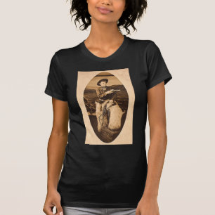 T-shirt Cowboy vintage avec le lasso circa 1900