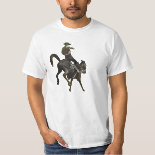 T-shirt Cowboy vintage du 19ème siècle opposant Bronco
