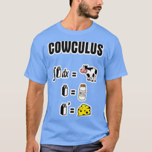 T-shirt Cowculus Math Cowculus Lait Fromage