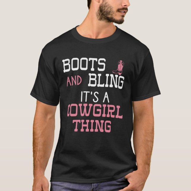 T-shirt cowgirl chose amour pays vie femmes bottes prince (Devant)