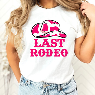 T-Shirt Cowgirl Disco Dernier Rodéo Enterrement de