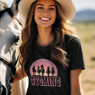 T-shirt Cowgirl du Wyoming
