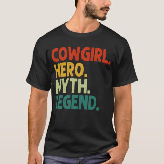 T-shirt Cowgirl Myth Légende Mythe Cowgirl Vintage