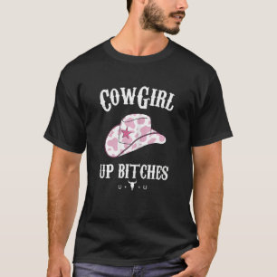 T-shirt Cowgirl Occidental Féminine Yeehaw Hippie Bohème V