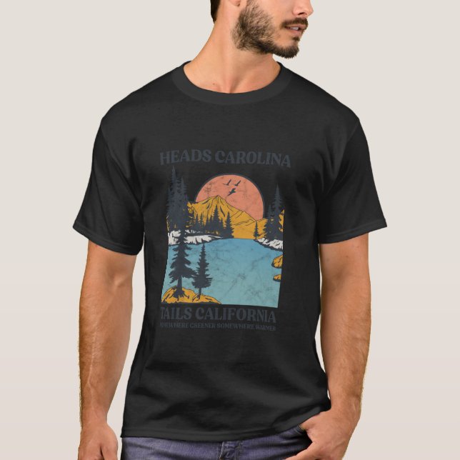 T-shirt Cowgirl Western Country Music Heads Carolina Tail (Devant)