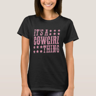 T-shirt Cowgirl Western Country Rodeo Vintage Amusant