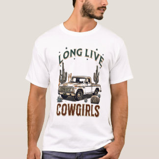 T-SHIRT COWGIRS LONGS VIVANTS