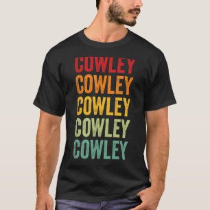 T-shirt Cowley County Kansas Rainbow Text Design