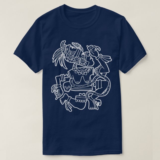 T-shirt Coyolxauhqui Aztec déesse Lune déesse Maya Inca (Design devant)