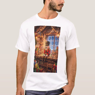 T-shirt Cozy Christmas Nutcracker Toy Workshop