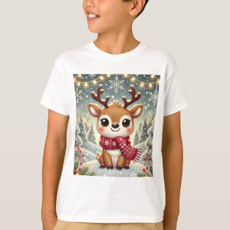 T-shirt Cozy Christmas Reindeer in a Winter Wonderland