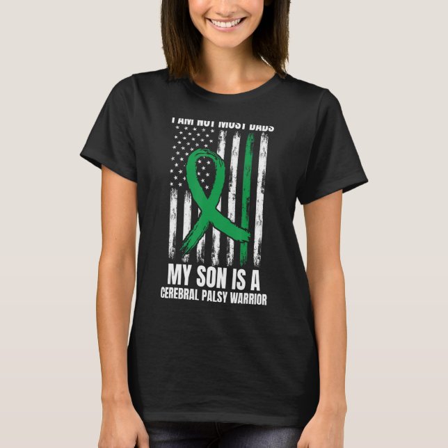 T-shirt CP Cérébrale Pesée Sensibilisation Papa Hommes Fil (Devant)